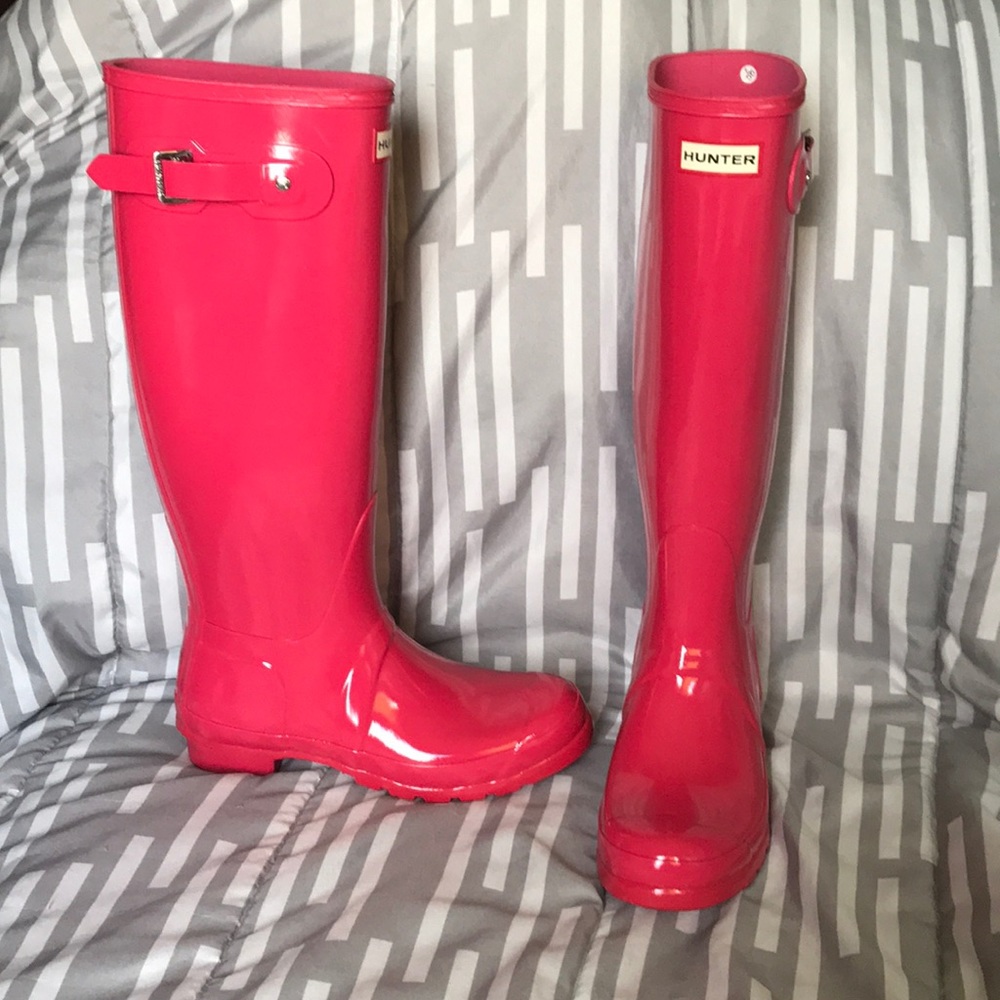 Pink Hunter Rainboots